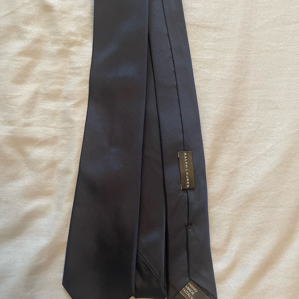 Ralph Lauren navy silk tie